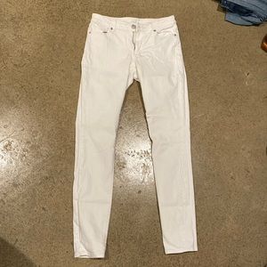 Loft white curvy skinny jeans TALL 6/28